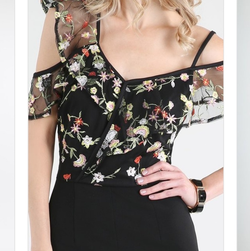 Nikibiki l Embroidered Ruffle Top Jumpsuit - Picture 4 of 4